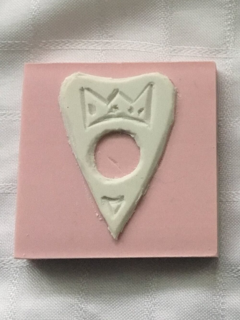 Two sides hand made rubber stamp
